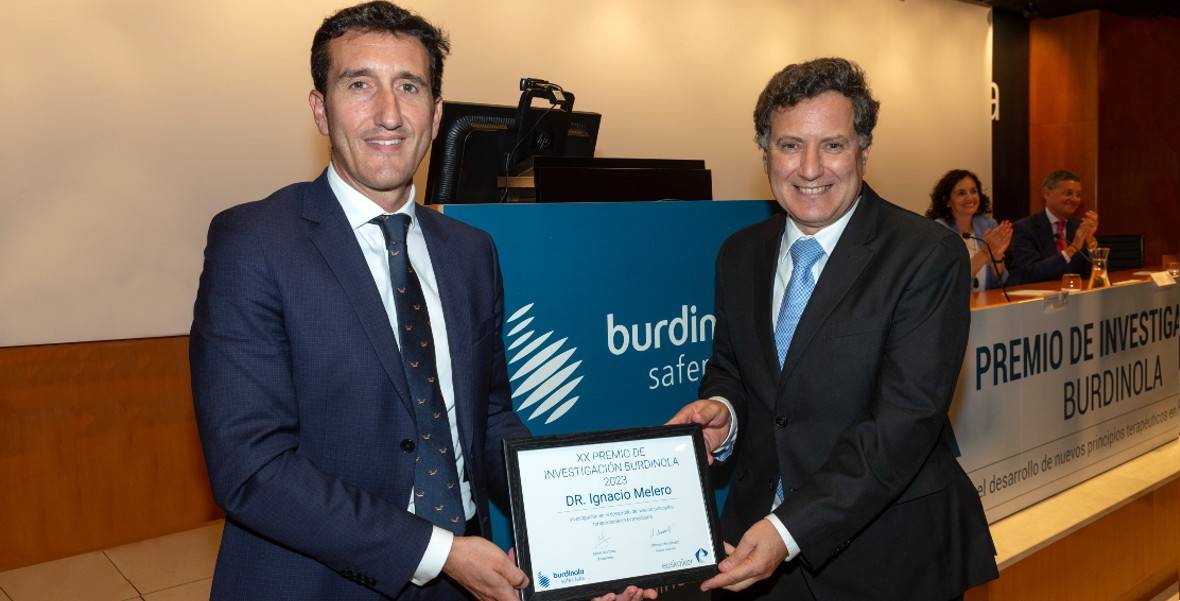Imagen del XX Premio Burdinola a Ignacio Melero. Cima Universidad de Navarra