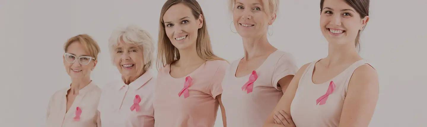banner-cancer-mama Imagen con pacientes con el lazo rosa. Cáncer de mama
