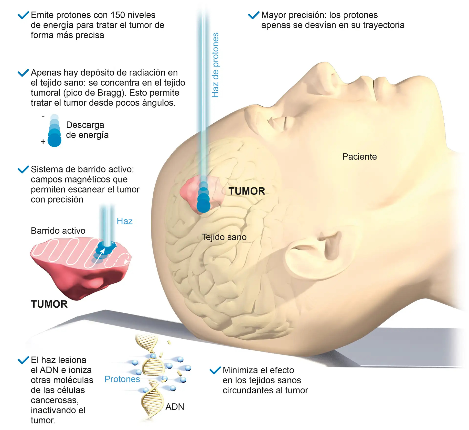 Ventajas del tratamiento de protonterapia. Clínica Universidad de Navarra Conozca la ventajas del tratamiento con terapia de protones para el cáncer. Clínica Universidad de Navarra