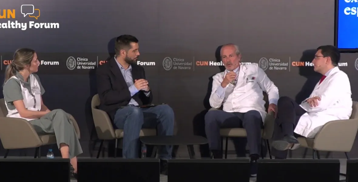 Imagen de los especialistas del Área de Sarcomas del Cancer Center Clínica Universidad de Navarra durante la última edición del CUN Healthy Fórum. 